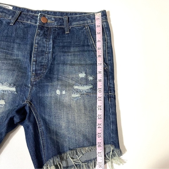 NEW! ONE TEASPOON MAN MR PINKs DISTRESSED DENIM SHORTS Relaxed Fit S… - Picture 13 of 13
